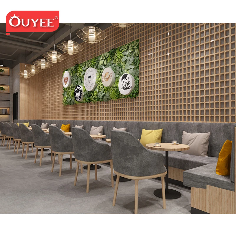 Personalizado-decoración moderna para cafetería, diseño Interior de cafetería con mostrador