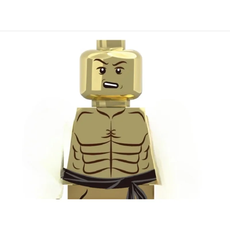 MOC Monk Golden Building Blocks Man Children\'s Hobby Series Ornaments Toys Boys Holiday Gifts Desktop Decorations