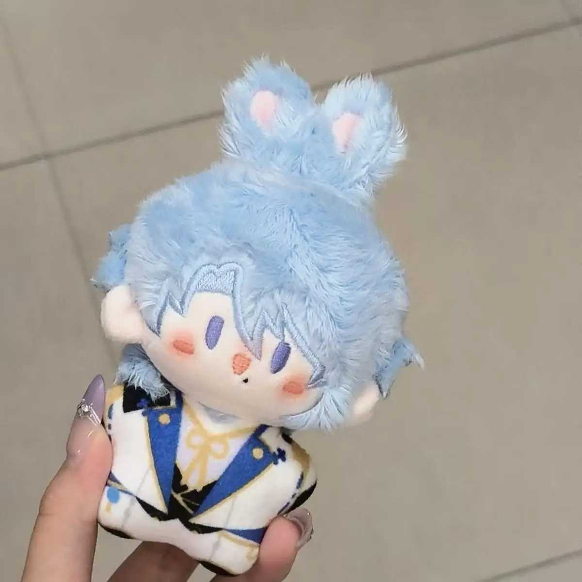 

Genshin Impact Kamisato Ayato 10CM Cute Cosplay Cotton Doll Stuffed Attribute Plushie Gift Pendant Keychain Christmas Present