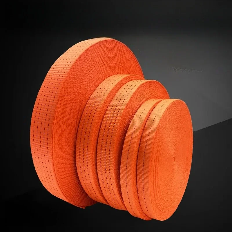New Expressway Use Rescue Fixed Straps Thickened Wide Rope for Trailer Orange Difficult To Break Tightening Strap Wear-resistant
