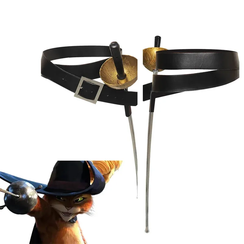 

Косплей «Кот в сапогах», пояс «Последнее желание», меч, карнавальный костюм, детские аксессуары для косплея, наряды, костюмы на Хэллоуин