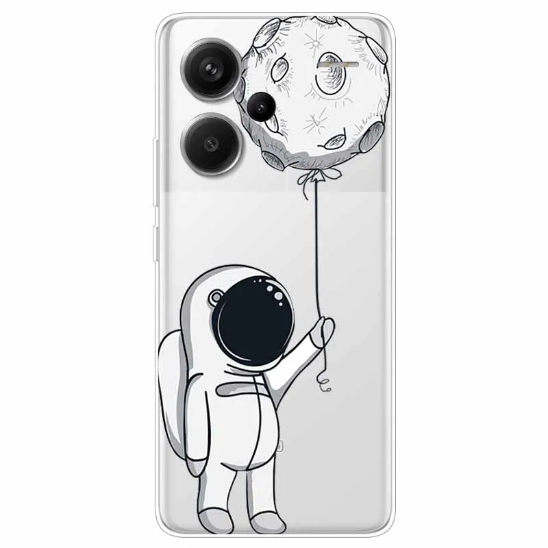 Dla Xiaomi Redmi Note 13 Pro Plus Etui Transparent Cute Soft Silicone TPU Coque dla Redmi Note 13 Pro+ 5G Pokrowiec na telefon Clear Capa