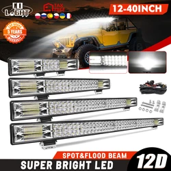 CO LIGHT LED Light Bar 40inch 780W 3 Rows Flood Combo LED Driving Fog Lamp Off Road Lighting LED Work Lights for UTE ATV UTV SUV