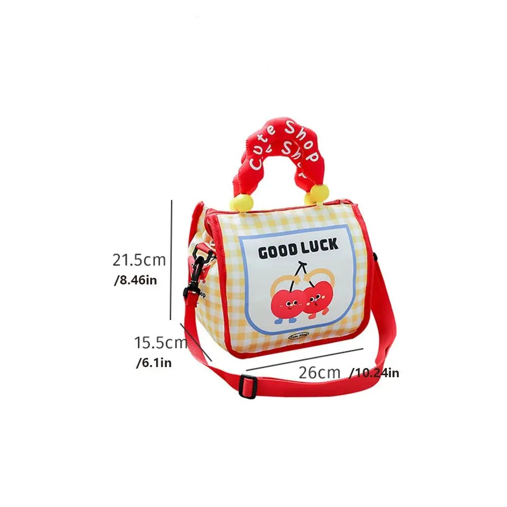 Insulated Cute Lunch Bag Insulation Package Fresh-Keeping Food Warm Thermal Bag Handbag Large Capacity Crossbody Picnic Bag