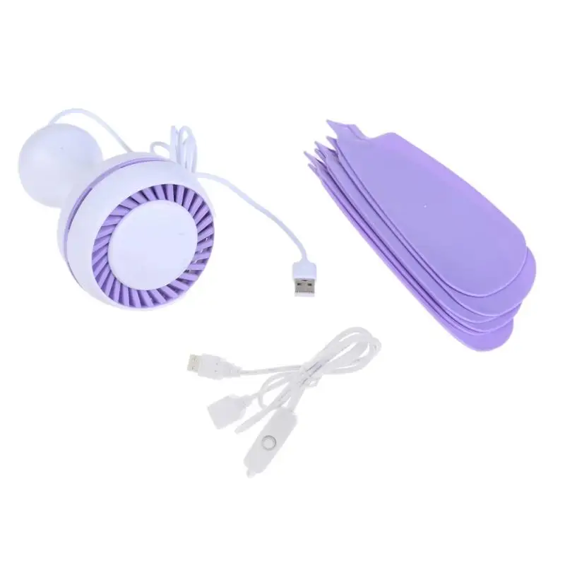 

31BA 17.7Inch Tent Hanging Fan DC5V USB Ceiling Fan For Indoor Outdoor Use Fast Speed