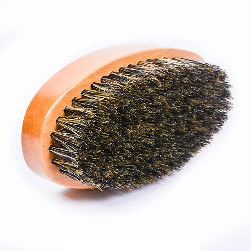 Natural Boar Bristle Beard Brush Beard Comb Men Bamboo Face Massage Works Wonders To Comb Beards and Mustache Beauty Tools