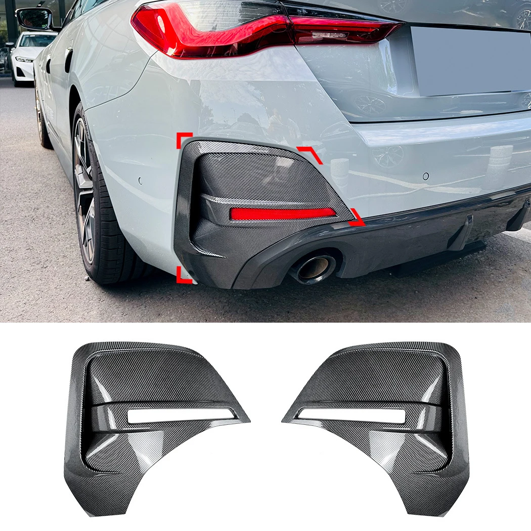 Car Vent Diffuser - BMW 4シリーズ I4 G26 Mスポーツ 2020年式以降用、リアバンパー・ディフューザー、リアサイドベントカバー、スプリッター、テールフォグライトフレーム、スポイラー