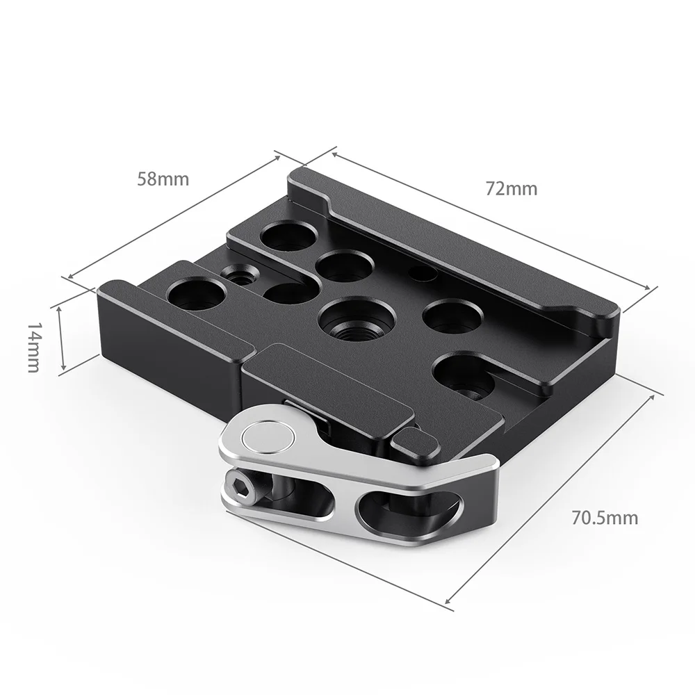 SmallRig Arca-type Camera Mounting Plate Tripod Mounting Arca Plate for Tripods DSLR Cage Quick Release Clamp 2143