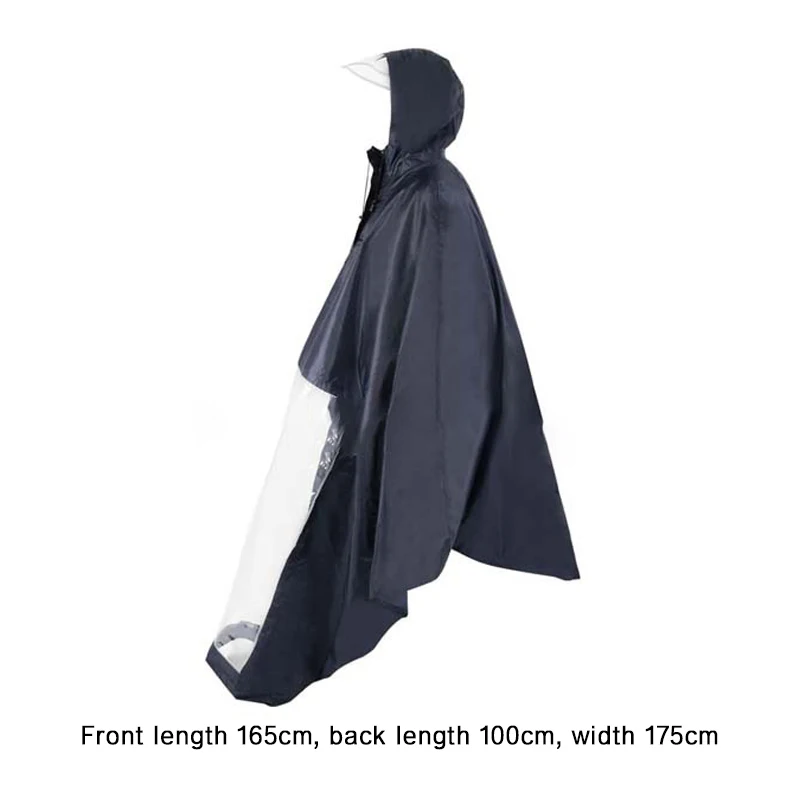 Elderly Mobility Scooter Poncho Wheelchair Rain Cover Universal Hooded Rain Coat Outdoor Going Rain Protection