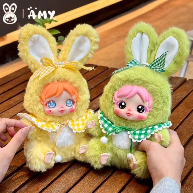 أصيلة ايمي رقيق الأرنب سلسلة صندوق أعمى لعبة عصرية لطيف أفخم دمية حقيبة سلسلة مفاتيح هدية سحرية للفتيات والنساء