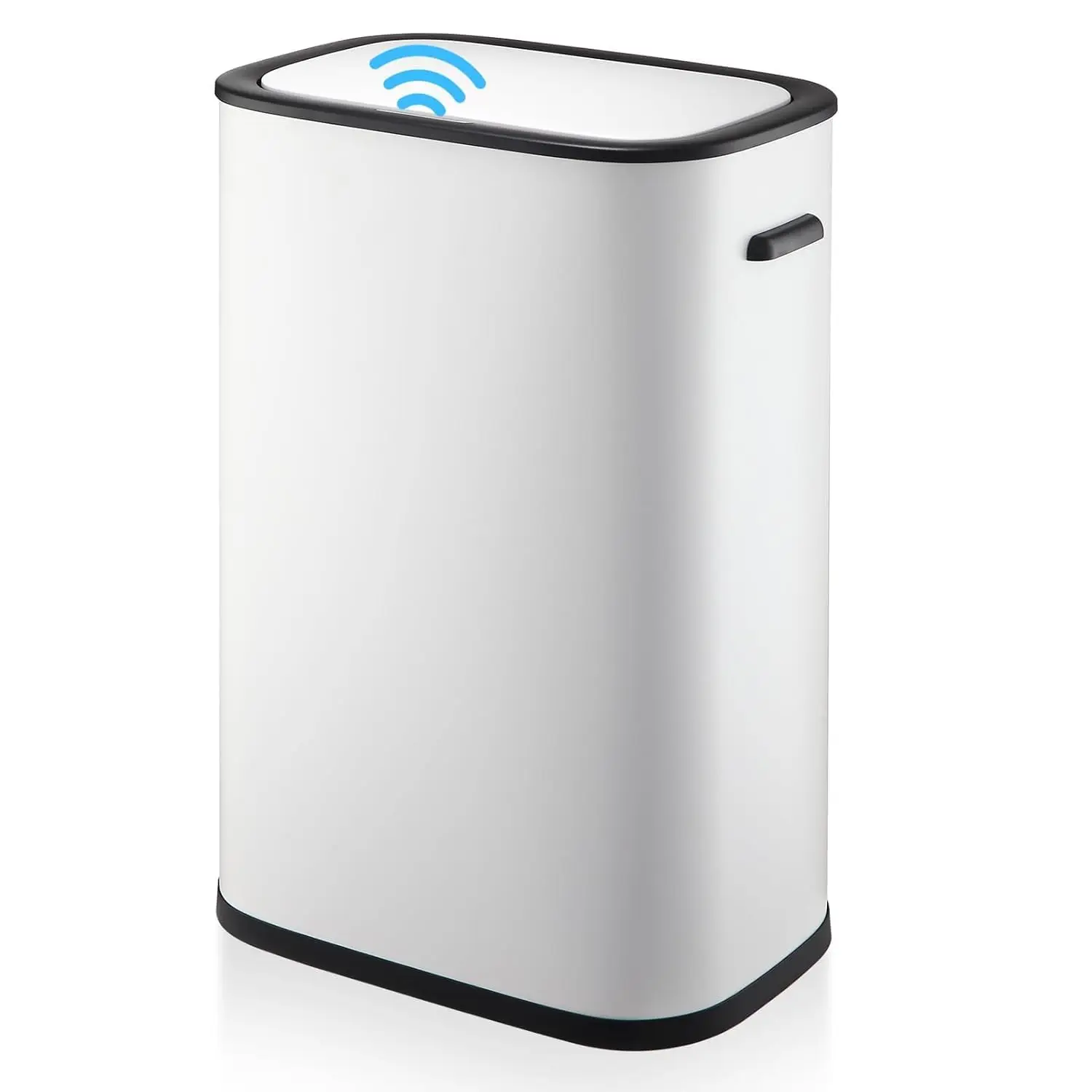 Motion Sensor Trash Can, 14.5 Gal / 55 L Automatic Garbage Can with Soft-Close Lid and Handle, Touchless Rectangle Waste Basket