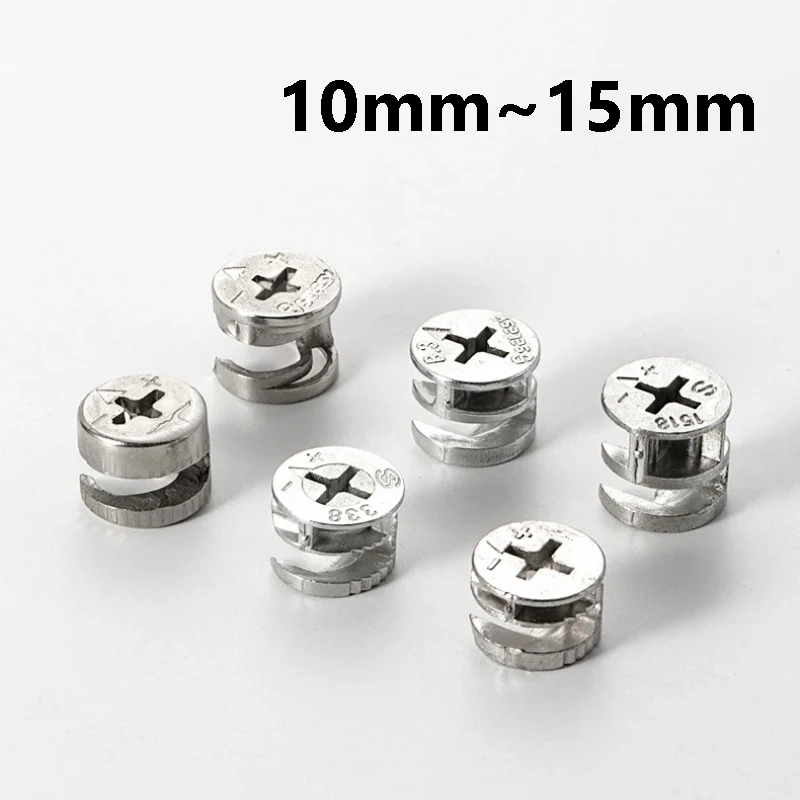 Three in One Furniture Cabinet Desk Link Fixer Connector Screw Eccentric Wheel Phillips Screw Furniture Assembly Accessories
