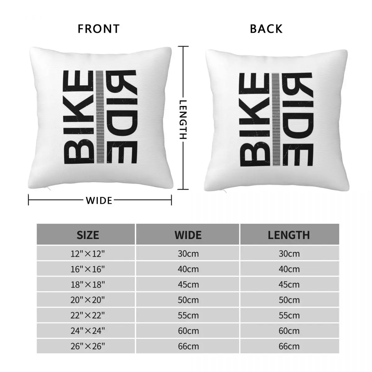 Bike Ride MTB Cycling Pillowcase Polyester Linen Velvet Printed Zip Decor Sofa Seater Cushion Cover 18