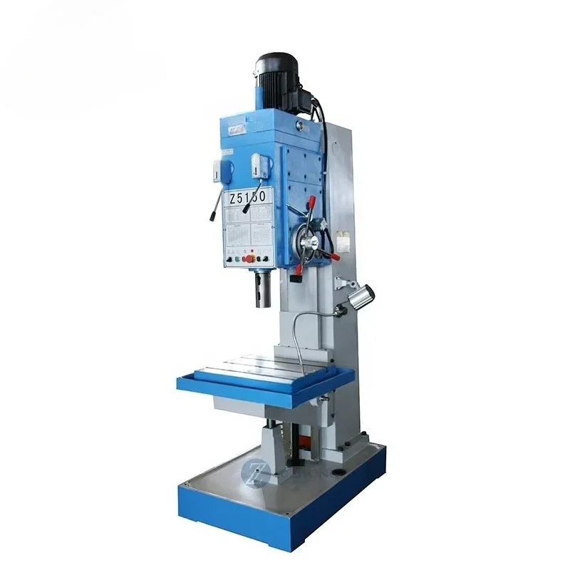 Z5150 220V Construction Home Use Manual Automatic Drilling Metal Gear Engine Motor Pump Components Drill Press