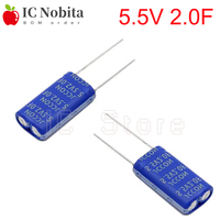 1PCS Super Capacitor 5.5V 2.0F 13x7x25mm Combination Type 13*7*25mm Farad Capacitor 2F