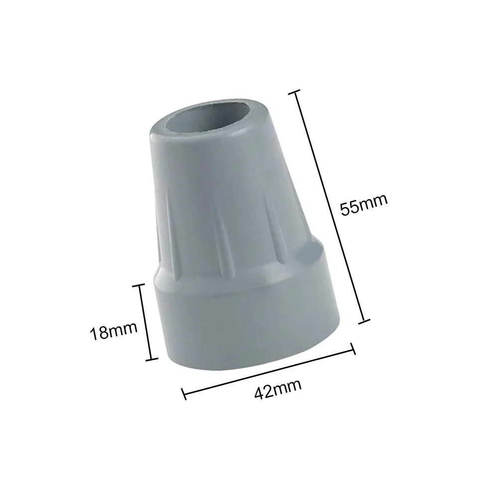1 Piece Crutch Tips 7/8 Inch Upgrade Heavy Duty Rubber Crutch Accessories Replacement Non-Slip Parts