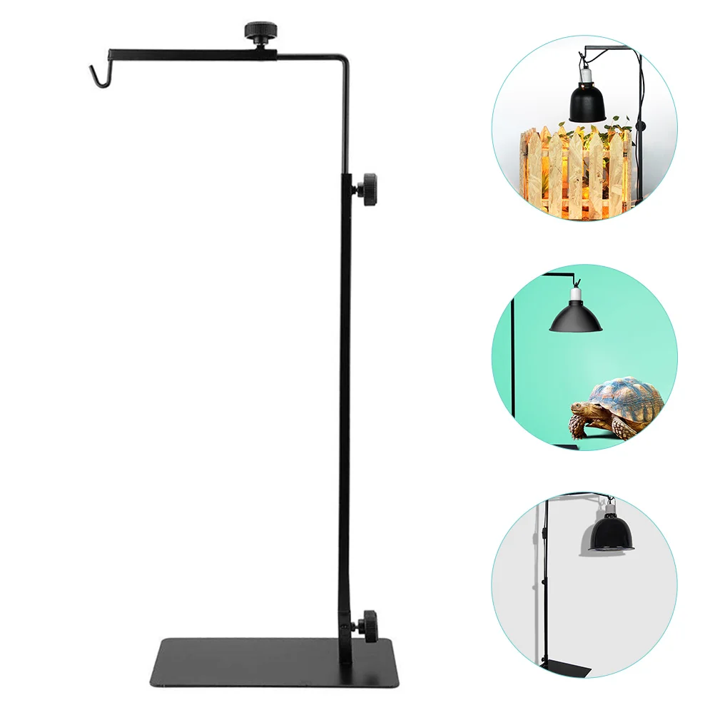 Adjustable Lamp Rack Stand Animal Terrarium Reptile Light Metal Plant Lightweight Heating