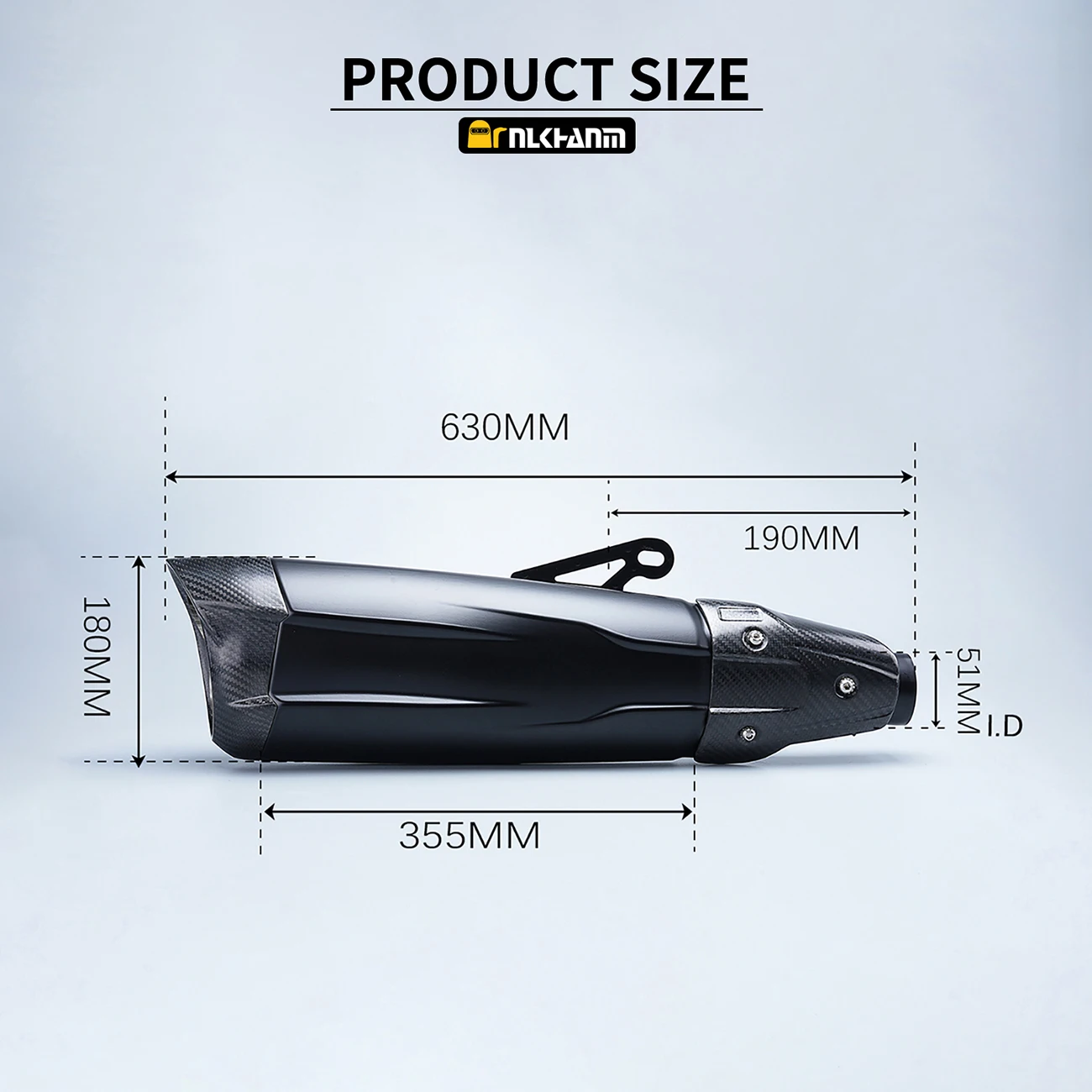 51mm Motorcycle exhaust muffler universal db killer bike escape moto motocross para FOR Ak S100RR z900 r6 ZX4R ZX6R 660 - Image 3