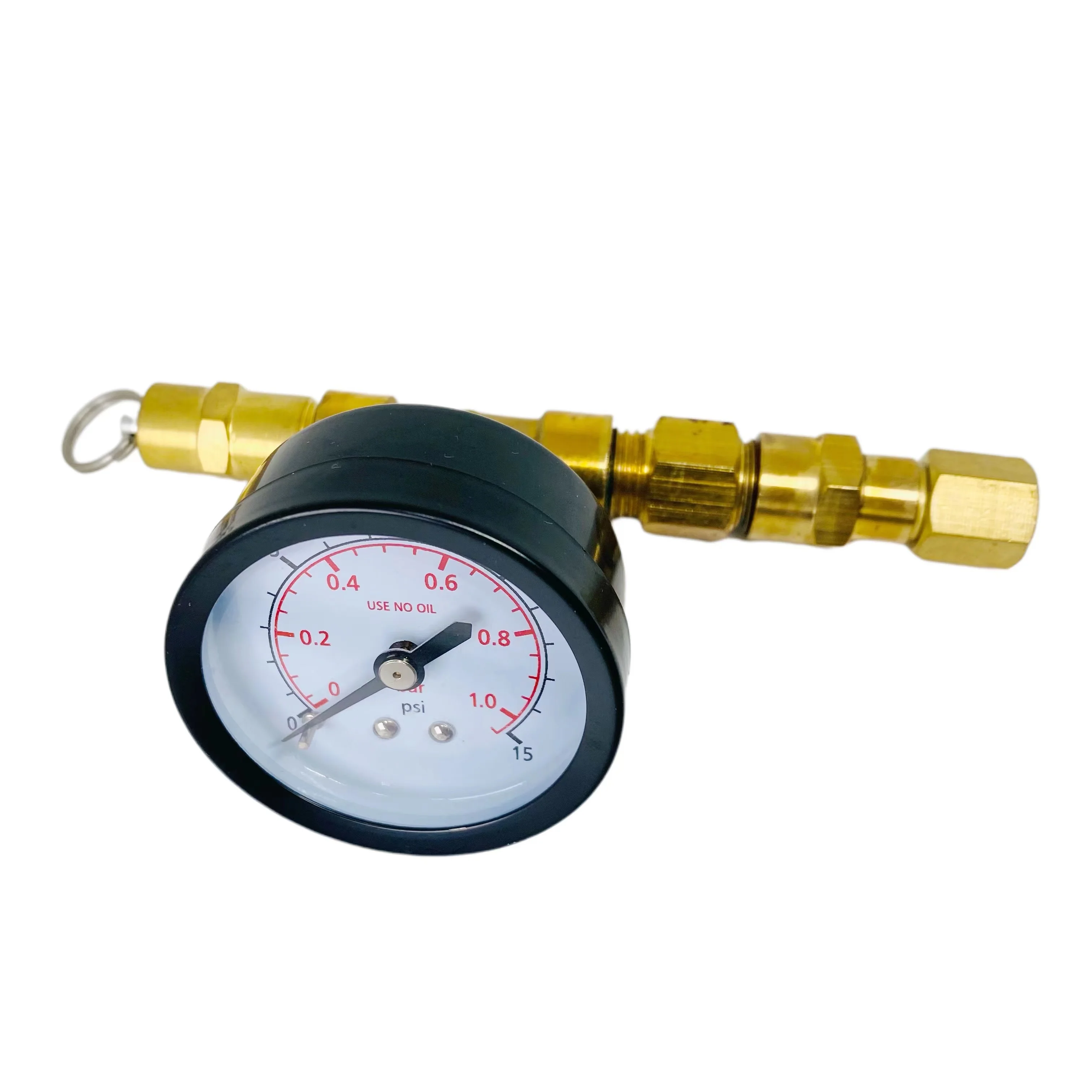 Spunding Valve Adjustable Pressure Relief Valve Assembly with Gauge 0~15 psi Beer Brewing Equipment