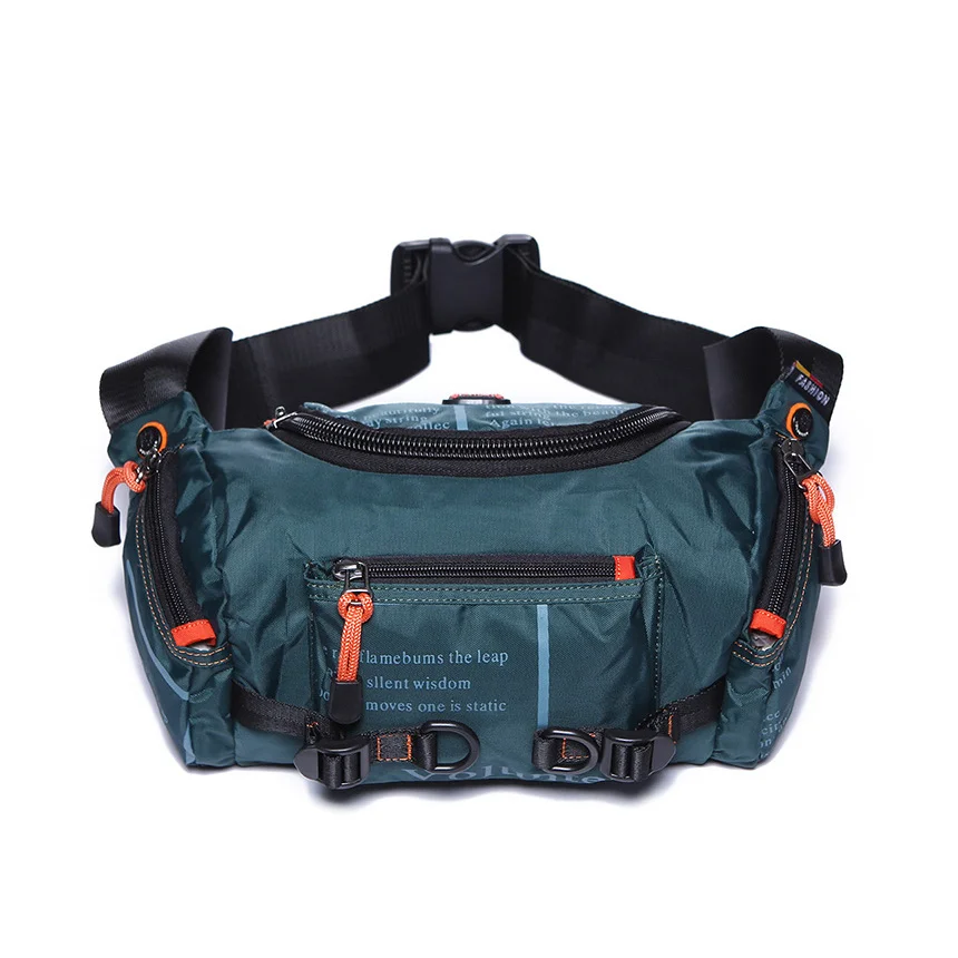 Impermeável Oxford Fanny Pack para homens, bolsa mensageiro de ombro, grande capacidade, viagem, bum sling, cintura torácica, cinto masculino, qualidade superior