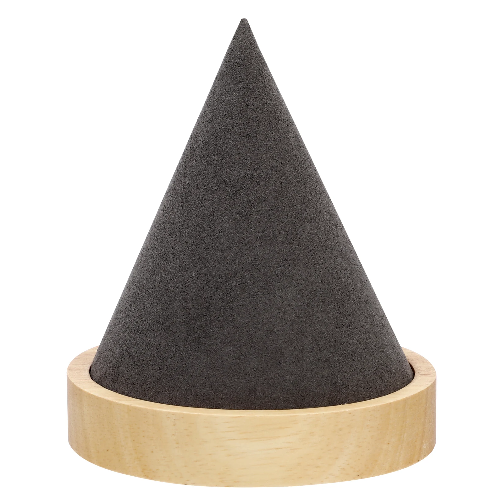 

Bracelet Display Stand Jewelry Watch Holder Solid Wood Multifunction Grey Retail Store Trade Show Home Organizer Cone Shape
