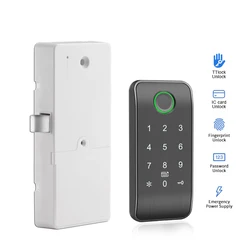 Cerradura electrónica de seguridad para cajón, cerradura de armario con huella dactilar Rfid, para gimnasio, Sauna, oficina y escuela