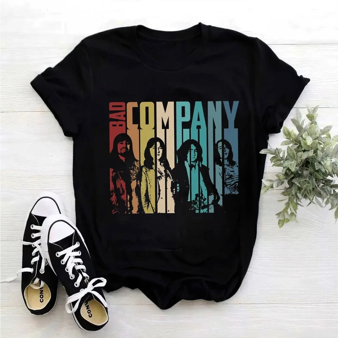 Bad Company Band Members Tribute Mick Ralphs T Shirt Full Size S-5XL