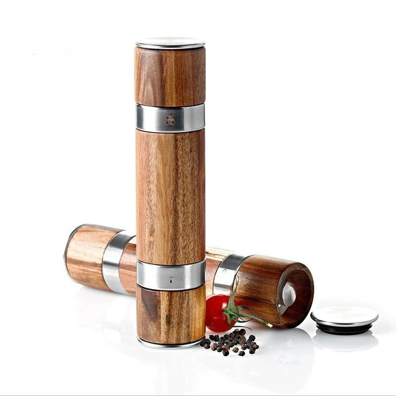 Double Head Grinder Ceramic Grinding Core Grinding Bottle Adjustable Portable Fresh Grinding Camping