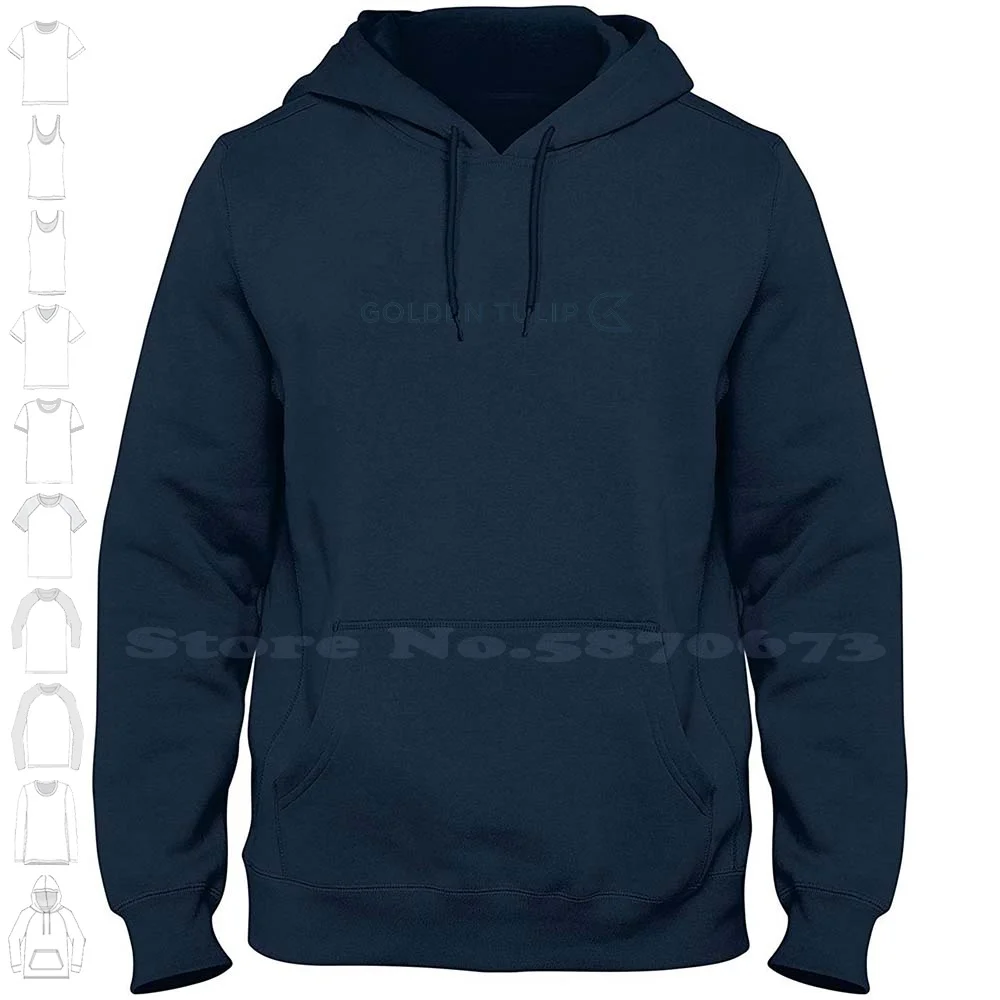 Golden Tulip Logo High-quality Hoodie 100% Cotton Sweatshirt