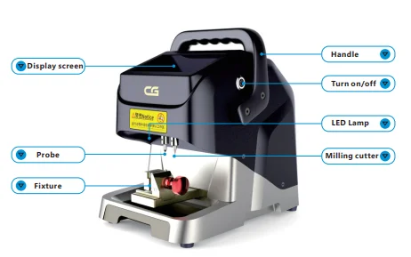 Picking Pickaxe Set Professional Locksmith Automatic  Kit Entry Tools Soft and Hard Key Cutting Machine