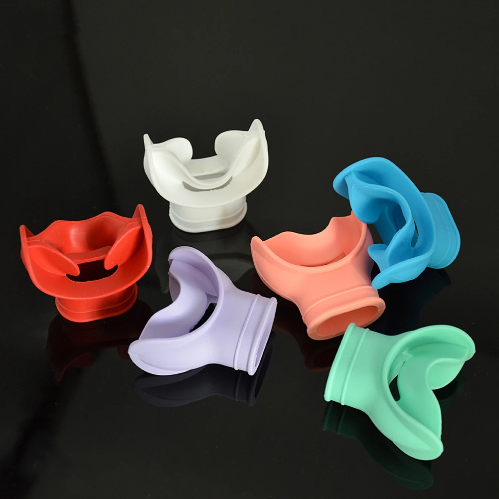 Silicone Diving Mouthpieces Lightweight Diving Snorkel Regulator Mouthpiece Universal Interface Underwater Breathing Accessories