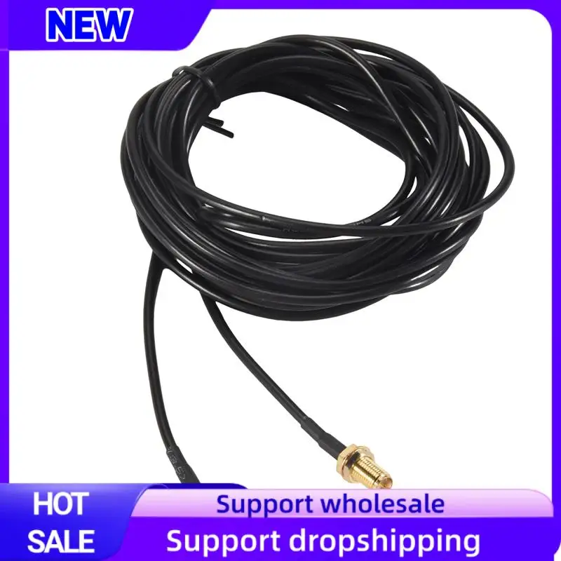 Suitable Black RP-SMA Male To Female Wifi Antenna Connector Extension Cable