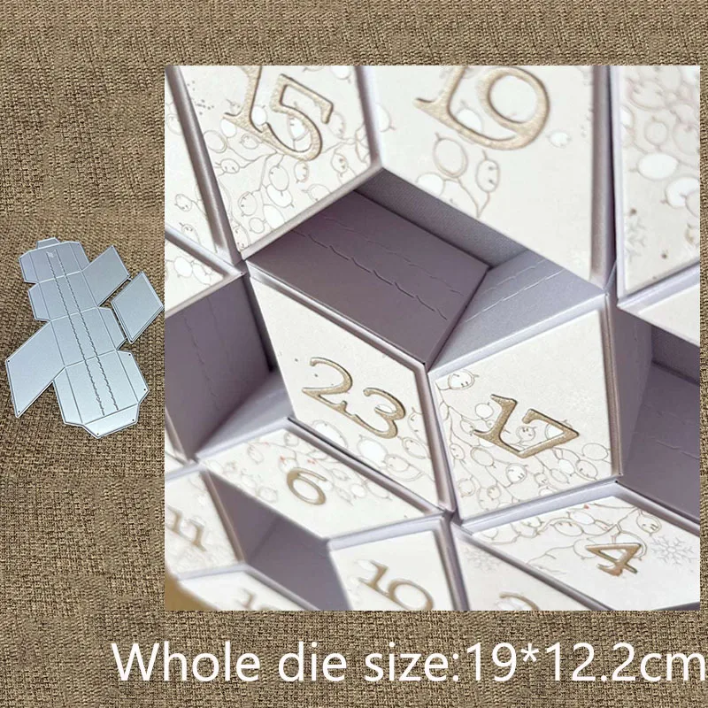 XLDesign Craft Metall-Schablonenform, Stanzform, Box, Dekoration, Sammelalbum, gestanzt, Album, Papier, Karte, Handwerk, Prägung