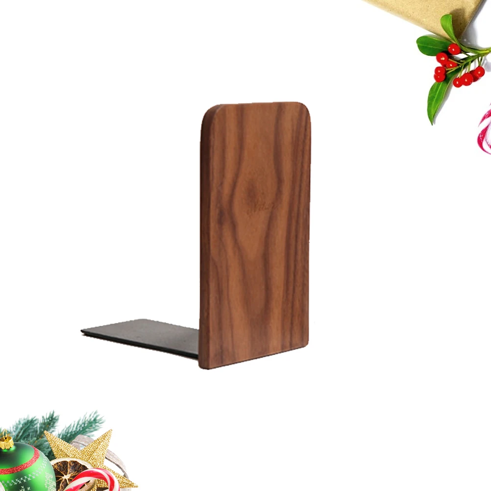 

Creative Wooden Bookend ganizer Stand Holder for Desk Shelf Home Office Library Natural Wood Display Rack Supports for Shelves