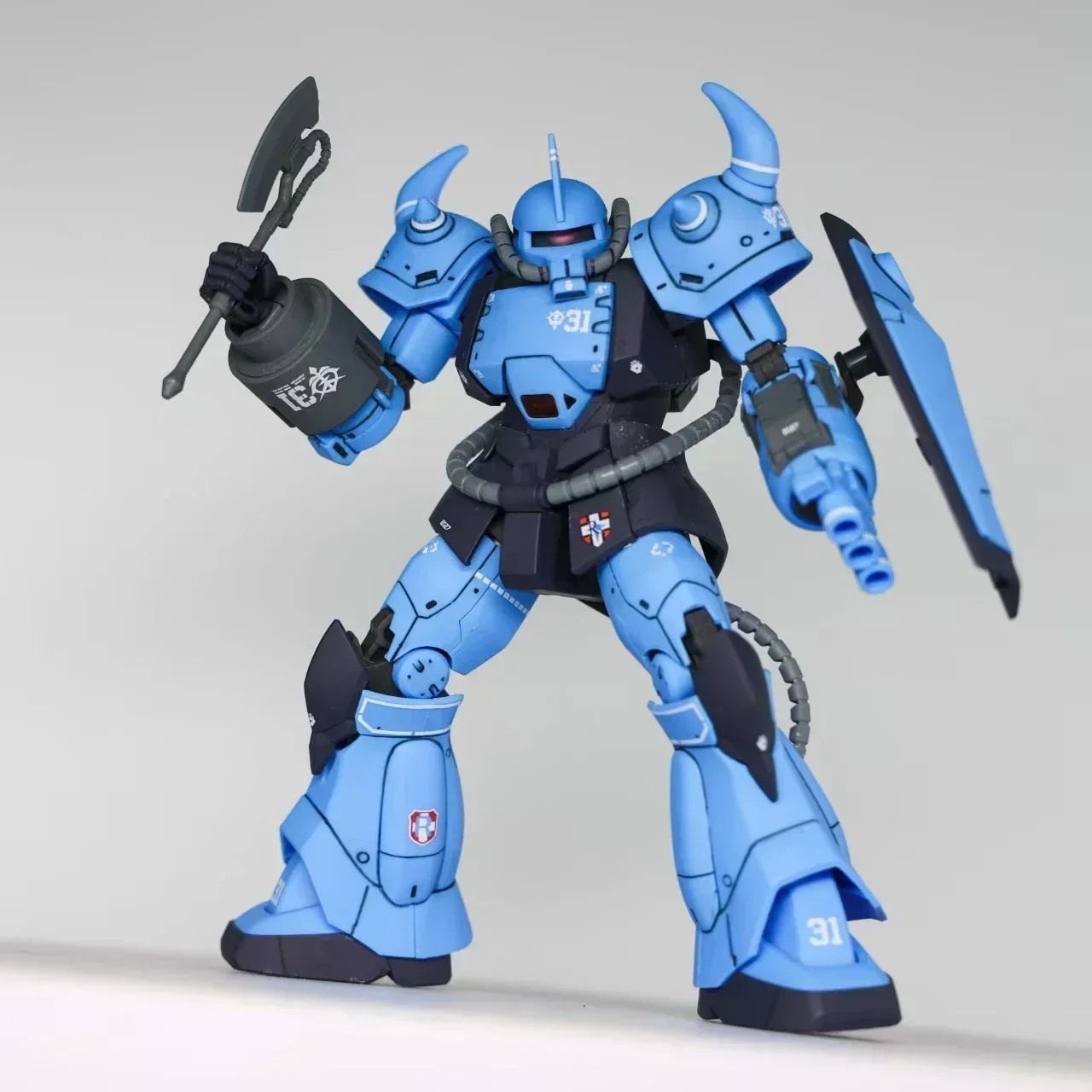 WEIMEI HG 1/144 GTO YMS-07B-0 Prototipo Gouf Kit di Montaggio Tatical Dimostratore Action Figure PVC Statua Modello di Robot Giocattoli Per Bambini