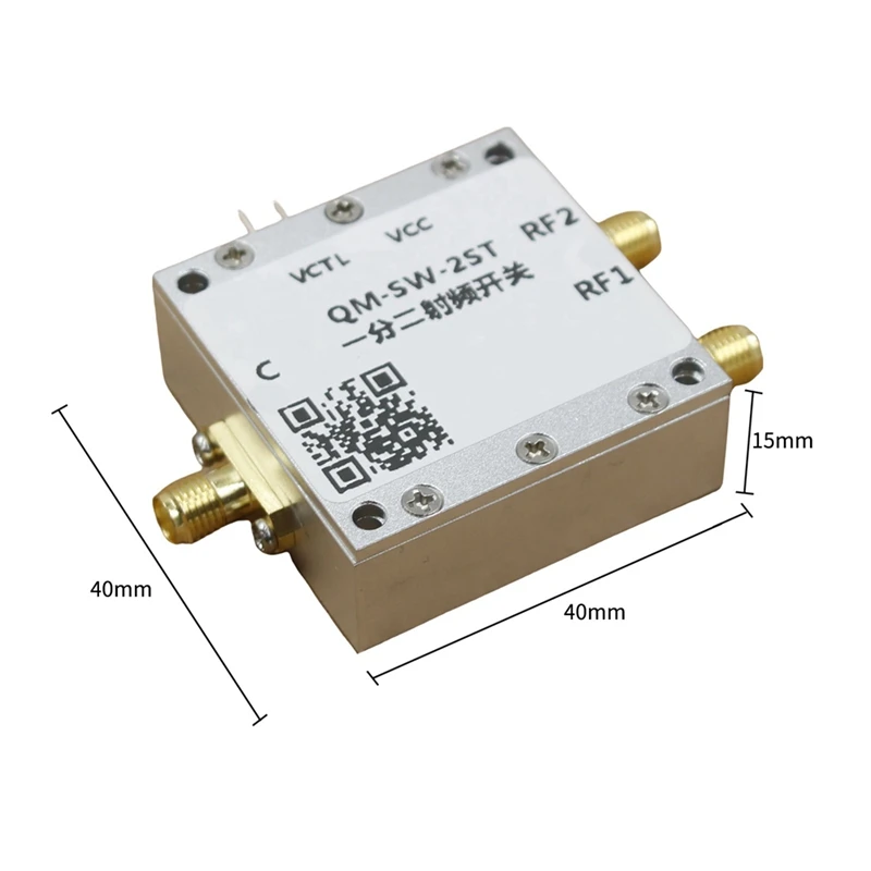 สวิตช์ RF 0.1-6GHz สวิตช์เลือกหนึ่งปิดสองสวิตช์ควบคุมการแยกสูงสวิตช์ RF ไมโครเวฟ