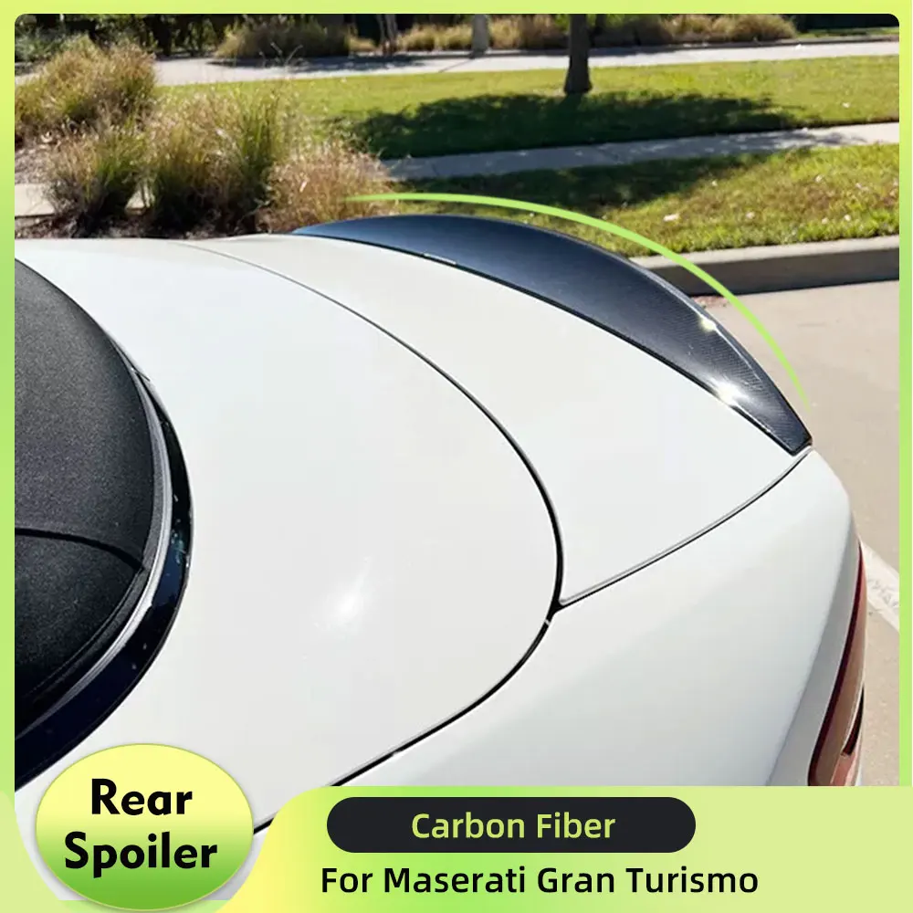 

Carbon Fiber Rear Trunk Spoiler Wing for Maserati GT Gran Turismo Convertible 2-Door 2012-2014 Racing Boot Lid Wing Lip Spoiler
