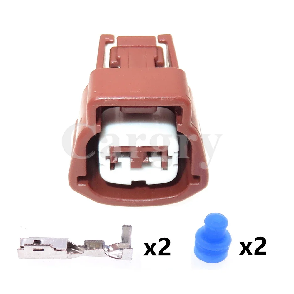 1 Set 2P 6189-0774 Car Wire Harness Socket AC Assembly Auto Water Temperaure Sensor Wiring Connector For Nissan E02FBR-RS