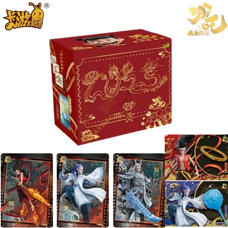 

KAYOU натуральная карта Nezha Devil Boy Conquers The Dragon King Movie Series Blazing Shadow Pack коллекционные карты оригинальная коробка