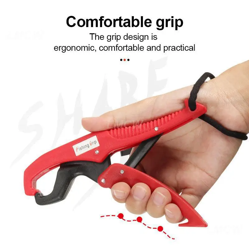 Fishing Lip Grip Gripper Holder Floating Pliers Fish Clamp Grabber + Lanyard USA Fishing Tool