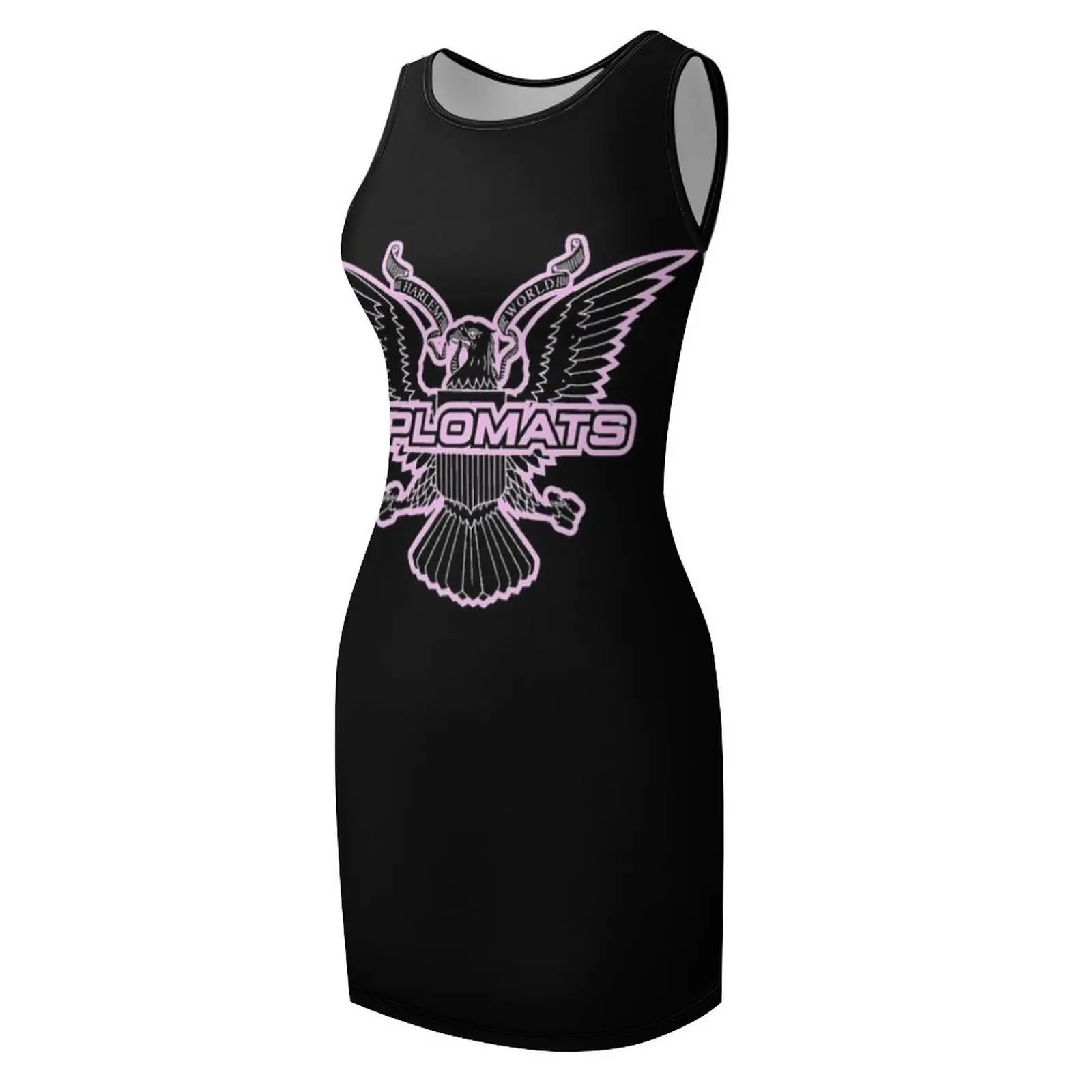 Diplomats, Dipset Pink Logo, Camron Merch Classic T-Shirt Sleeveless Sundress ชุดเดรสผ้าพันแผล