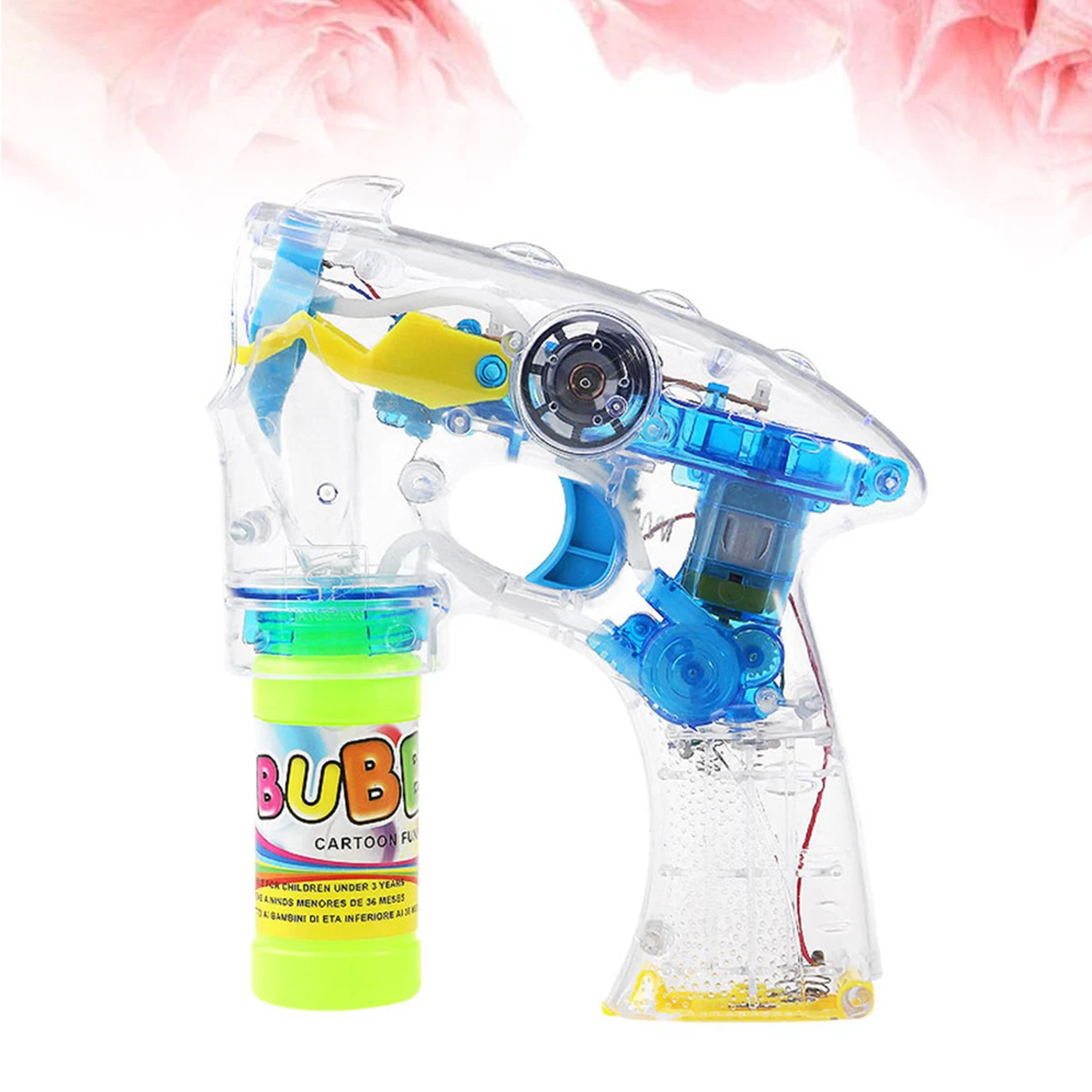 Bubble For Kids Multi-Color Lights Maker Outdoor Party Wedding Bbq Use (Yellow)