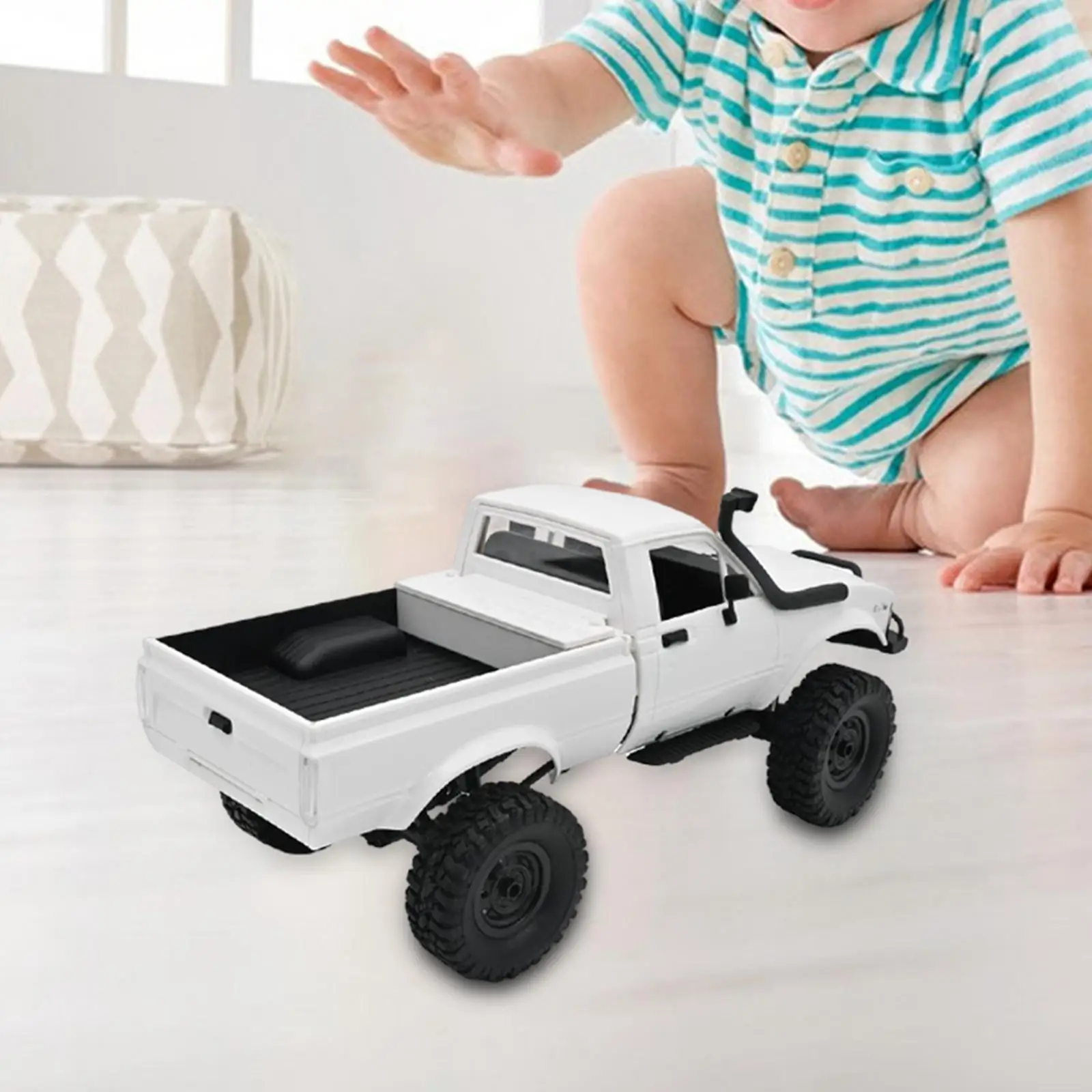 1:16 스케일 RC 자동차, 원격 제어 트럭, WPL C 모델 장난감 원격 제어 전기 등산 차량 픽업 4WD RC 자동차