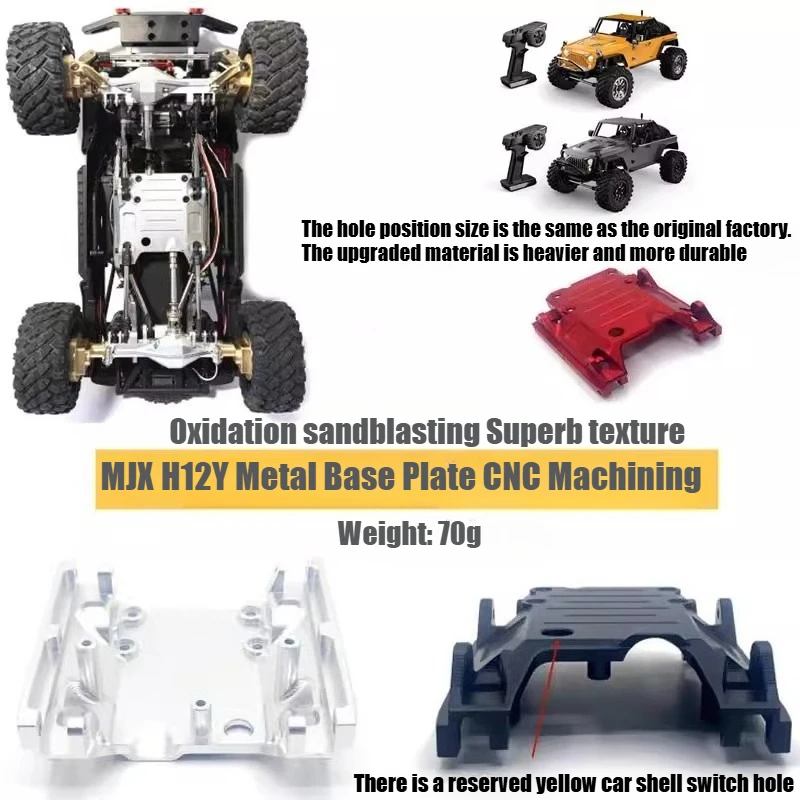 

MJX H12Y H12Y + RC пульт дистанционного управления, обновление автомобиля, модифицированные детали, металлическая опорная пластина, усиление, детали OP