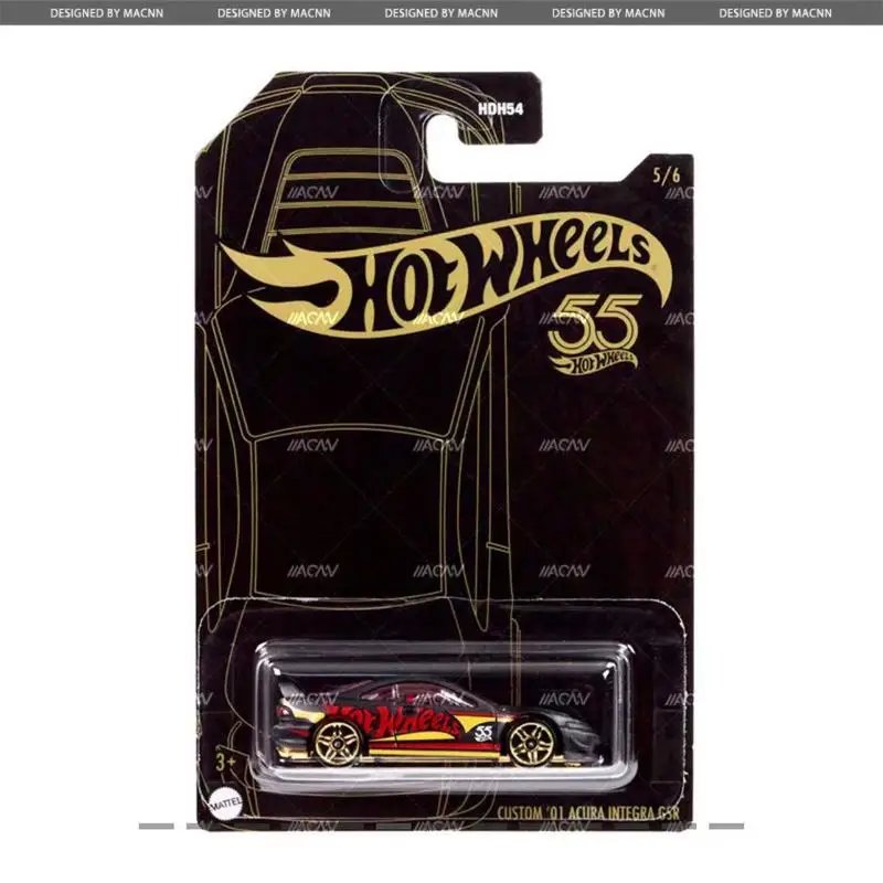 Nieuwe verkopende Mattel Hot Wheels 55th Anniversary Black Gold Exclusieve Limited Edition speciale collectie gegoten modelautomodellen