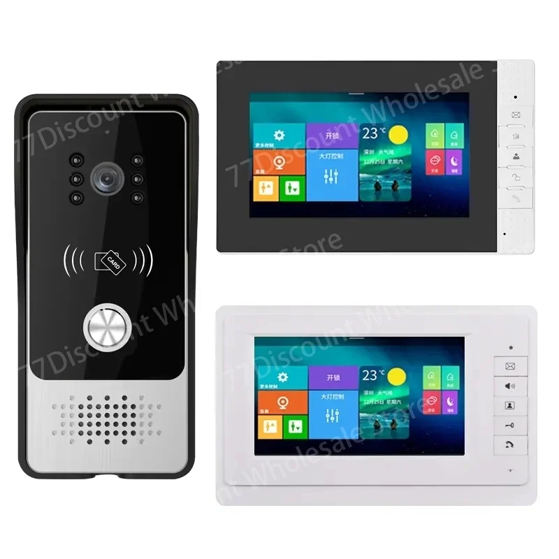 Best Selling Design Commax 4 Wire Door Intercom IP65 Waterproof Camera 7 Inch Villa Video Intercom System