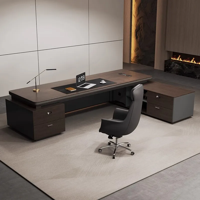 طاولة كمبيوتر مستقرة على شكل حرف L مكاتب مكتبية منظم ألعاب مكتب كتابة خزانة ملفات أثاث مكتبي لغرفة النوم