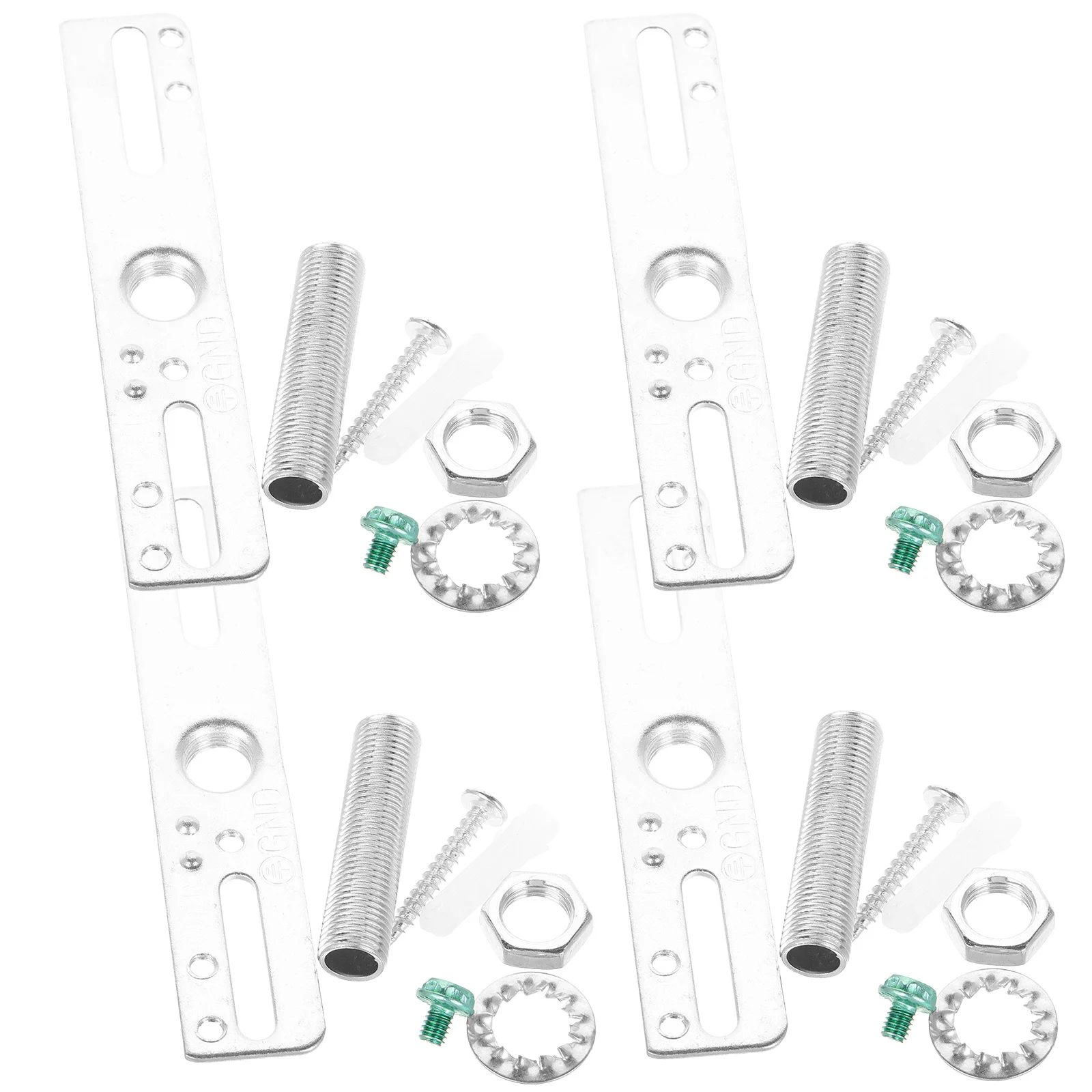 

4Pcs Light Fixture Mounting Bracket Universal Ceiling Light Plate Crossbar Mounting Kit Secure Installation for Chandelier