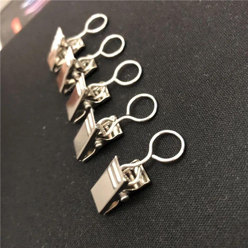11 pcs Silver Loop Drapery Pins, Firm Non-Slip Hold and Silver Closed Loop Design, ideal for Bedroom Window Drapery