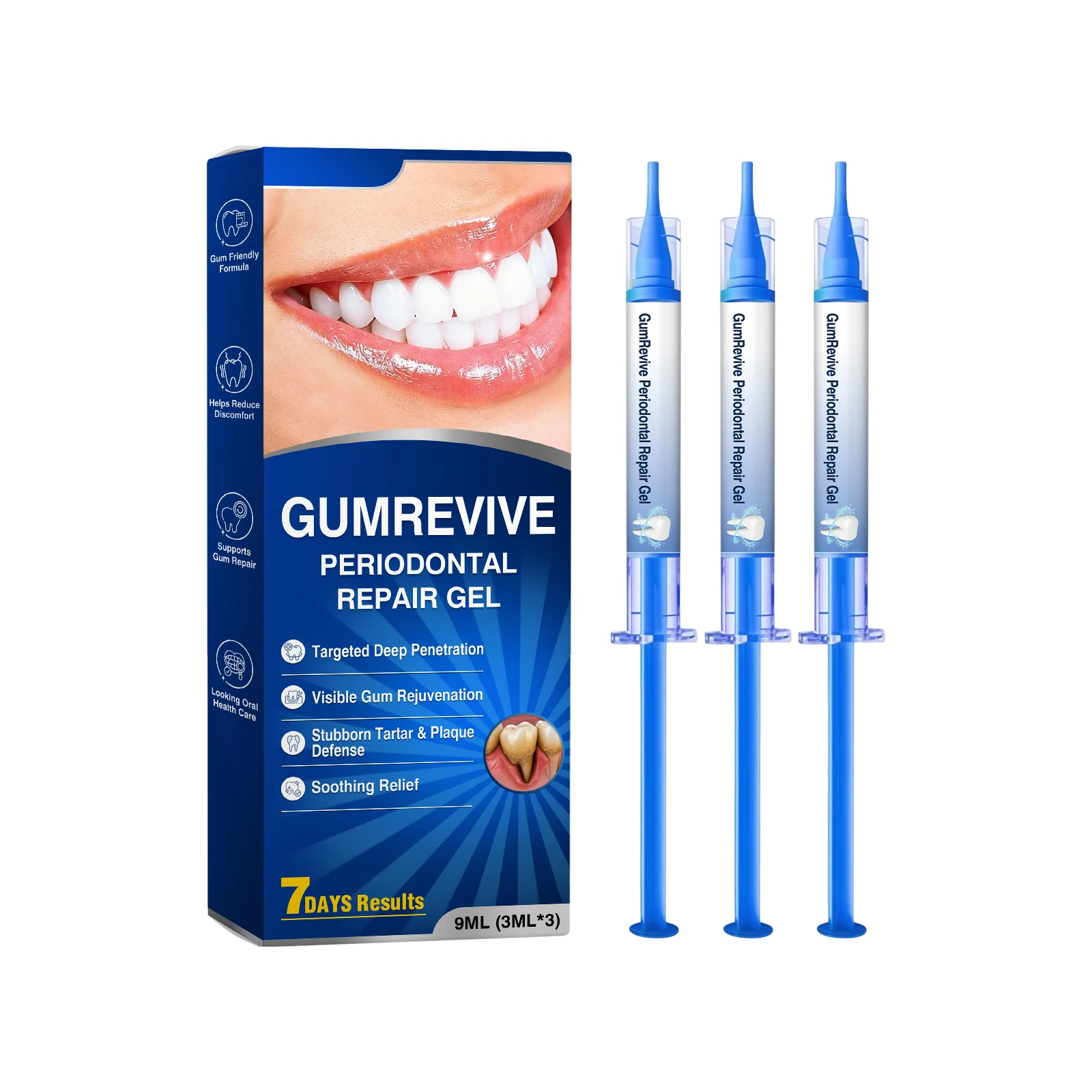 Gum Therapy Gel Fresh Bad Breath Plaque Stains Tartar Removal Relieve Soreness Improve Gingival Damaged Gum-Shield Repairing Gel